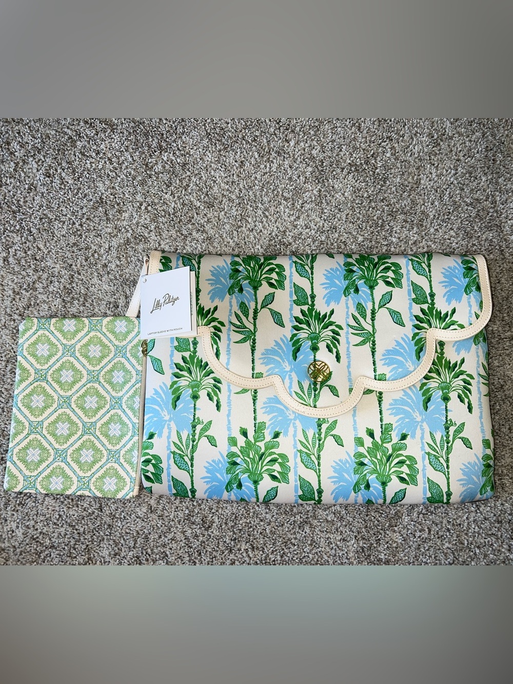 Lilly Pulitzer Laptop Case with Extra Pouch